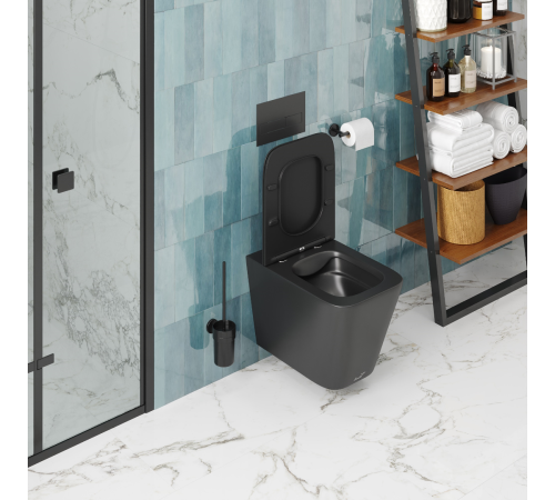 Подвесной унитаз Cerutti Maiella Aria MB CT9163 безободковый с крышкой SoftClose Подвесной унитаз Cerutti Maiella Aria MB CT9163 безободковый с крышкой SoftClose