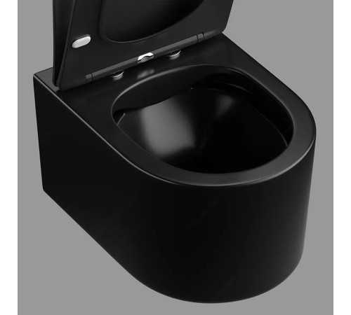 Подвесной унитаз Cerutti Tanaro Aria MB CT9238 безободковый с крышкой SoftClose Подвесной унитаз Cerutti Tanaro Aria MB CT9238 безободковый с крышкой SoftClose