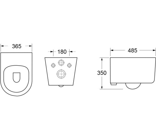 Подвесной унитаз Cerutti Oglio Aria MB CT9239 безободковый с крышкой SoftClose Подвесной унитаз Cerutti Oglio Aria MB CT9239 безободковый с крышкой SoftClose