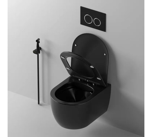 Подвесной унитаз Cerutti Oglio Aria MB CT9239 безободковый с крышкой SoftClose Подвесной унитаз Cerutti Oglio Aria MB CT9239 безободковый с крышкой SoftClose