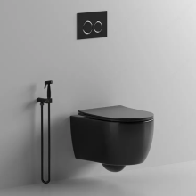 Подвесной унитаз Cerutti Oglio Aria MB CT9239 безободковый с крышкой SoftClose Подвесной унитаз Cerutti Oglio Aria MB CT9239 безободковый с крышкой SoftClose