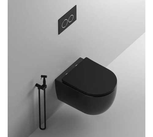 Подвесной унитаз Cerutti Oglio Aria MB CT9239 безободковый с крышкой SoftClose Подвесной унитаз Cerutti Oglio Aria MB CT9239 безободковый с крышкой SoftClose