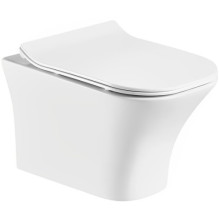 Подвесной унитаз Cerutti Vettore Aria MW CT9242 / Vettore Aria CT7190 безободковый с крышкой SoftClose Подвесной унитаз Cerutti Vettore Aria MW CT9242 / Vettore Aria CT7190 безободковый с крышкой SoftClose