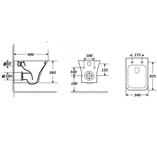 Подвесной унитаз Cerutti Vettore Aria MW CT9242 / Vettore Aria CT7190 безободковый с крышкой SoftClose Подвесной унитаз Cerutti Vettore Aria MW CT9242 / Vettore Aria CT7190 безободковый с крышкой SoftClose