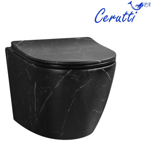Подвесной унитаз Cerutti Sella Aria Tornado MMB CT9531 безободковый Подвесной унитаз Cerutti Sella Aria Tornado MMB CT9531 безободковый