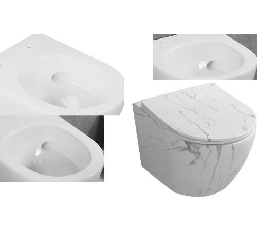 Подвесной унитаз Cerutti Sella Aria Tornado MMW CT9532 безободковый Подвесной унитаз Cerutti Sella Aria Tornado MMW CT9532 безободковый