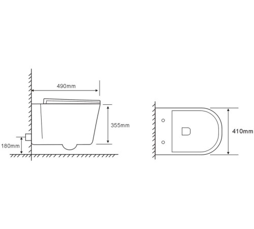 Подвесной унитаз Cerutti Santa Aria CT9666 безободковый Подвесной унитаз Cerutti Santa Aria CT9666 безободковый