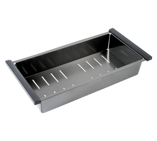 Кухонная мойка FUTUR FK 4548 ECO EMBOSSING (8584806) с сифоном, коландером и дозатором   480х480х200  графит