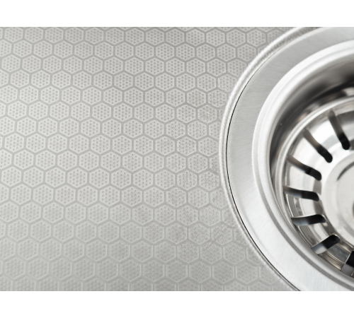 Кухонная мойка Futur FK 6050 Eco Embossing Pop-up Roll plus (9554512) с сифоном, коландером, дозатором и ролл-матом   600х500х200  сатин