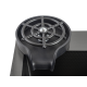 Кухонная мойка FUTUR FK 5050 Eco EMBOSSING POP-UP RINZER PLUS (9554524) с сифоном, коландером, дозатором и ринзером   500х500х200  графит