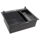 Кухонная мойка Futur FK 5550 Eco Embossing Pop-up Roll plus (9554534) с сифоном, коландером, дозатором и ролл-матом   550х500х200  графит