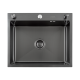Кухонная мойка Futur FK 5550 Eco Embossing Pop-up Roll plus (9554534) с сифоном, коландером, дозатором и ролл-матом   550х500х200  графит