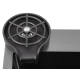 Кухонная мойка Futur FK 5550 Eco Embossing Pop-up Rinzer plus (9554537) с сифоном, коландером, дозатором и ринзером   550х500х200  графит