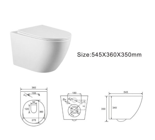 Подвесной унитаз Grado GD-W213R matt Подвесной унитаз Grado GD-W213R matt