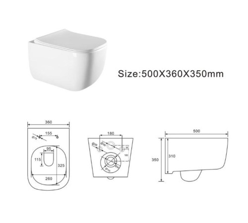 Подвесной унитаз Grado GD-W232R Подвесной унитаз Grado GD-W232R