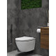 Комплект 6 в 1: инсталляция Grohe Rapid SL 38772001 с кнопкой и подвесным унитазом Roxen Antares Black 530110-01B