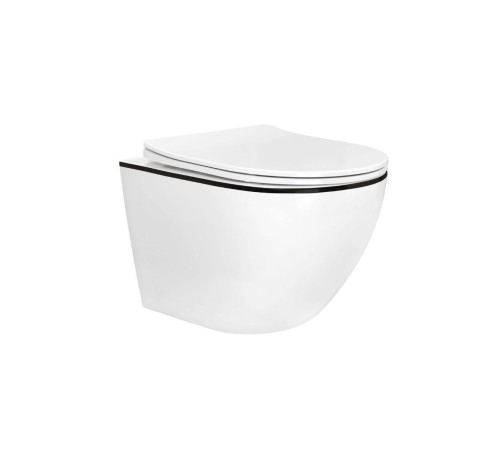 Комплект 6 в 1: инсталляция Grohe Rapid SL 38772001 с кнопкой и подвесным унитазом Roxen Antares Black 530110-01B