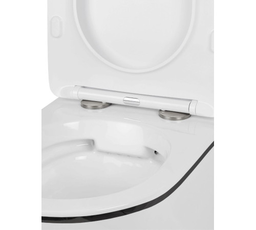 Комплект 6 в 1: инсталляция Grohe Rapid SL 38772001 с кнопкой и подвесным унитазом Roxen Antares Black 530110-01B