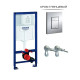 Комплект 6 в 1: инсталляция Grohe Rapid SL 38772001 с подвесным унитазом Roxen Cube 530135-01