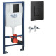 Комплект 5 в 1 инсталляция Grohe Solido 38811KF0 с унитазом Roxen Antares 530185-01 Rimless Soft Close