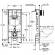 Инсталляция для подвесного унитаза 4 в 1 в сборе Grohe Rapid SL 38929000