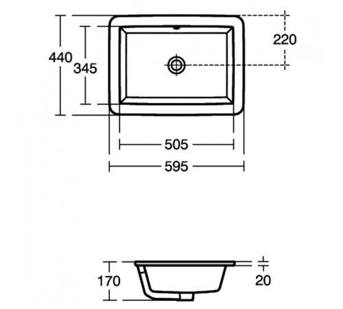 Умывальник Ideal Standard Strada (K077901)