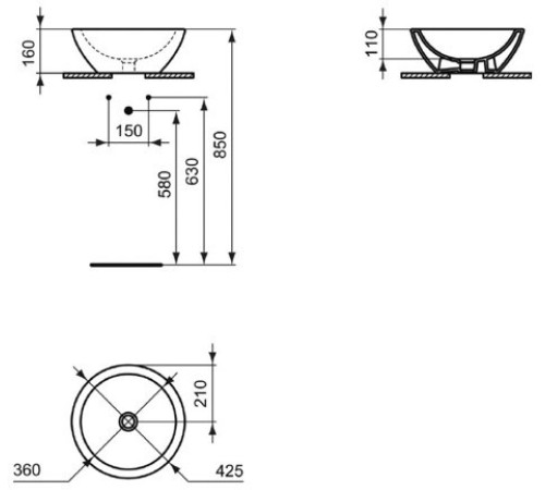 Умывальник Ideal Standard Strada (K078301)