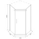 Душевой уголок Iva E1PC90T  90x90