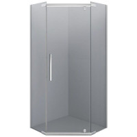 Душевой уголок Iva E1PC90T  90x90 сатиновый профиль тонированное стекло Душевой уголок Iva E1PC90T  90x90 сатиновый профиль тонированное стекло