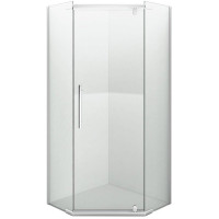 Душевой уголок Iva E1PC90C  90x90 сатиновый профиль прозрачное стекло Душевой уголок Iva E1PC90C  90x90 сатиновый профиль прозрачное стекло