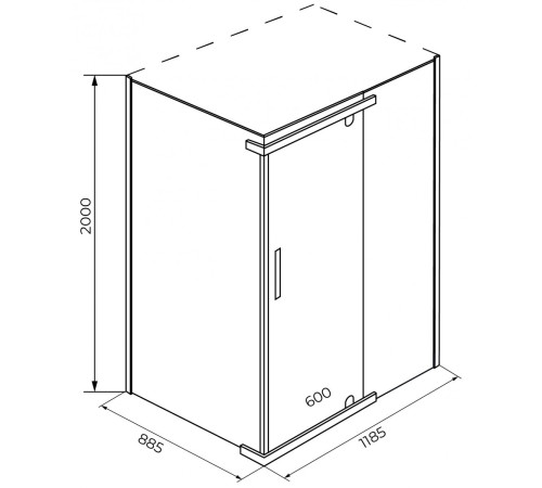 Душевой уголок Iva E1SC129С  120x90 Душевой уголок Iva E1SC129С  120x90