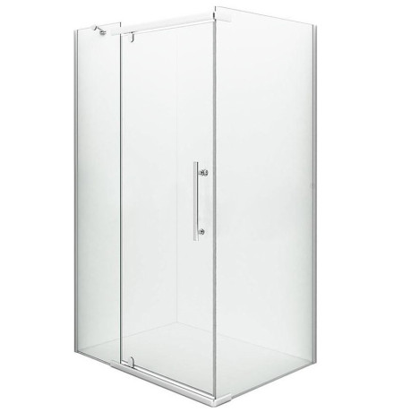 Душевой уголок Iva E1SC129C  120x90 сатиновый профиль прозрачное стекло