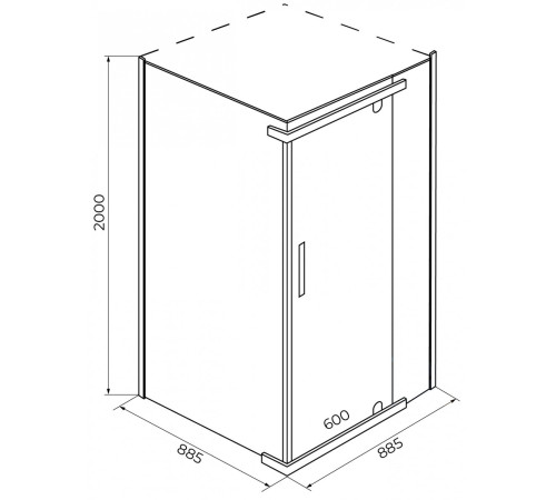 Душевой уголок Iva E1SC90C  90x90 Душевой уголок Iva E1SC90C  90x90