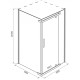 Душевой уголок Iva E1SC90C  90x90