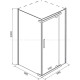 Душевой уголок Iva E1SC100C  100x100