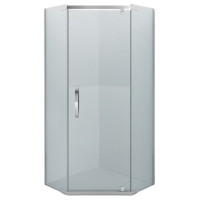 Душевой уголок Iva E2PS90C  90x90 хромированный профиль прозрачное стекло Душевой уголок Iva E2PS90C  90x90 хромированный профиль прозрачное стекло