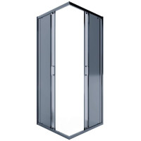 Душевой уголок Iva E4SB90T  90x90 черный профиль тонированное стекло Душевой уголок Iva E4SB90T  90x90 черный профиль тонированное стекло