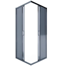 Душевой уголок Iva E4SB100T  100x100 черный профиль тонированное стекло