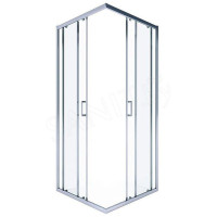 Душевой уголок Iva E4SX90C  90x90 хромированный профиль прозрачное стекло Душевой уголок Iva E4SX90C  90x90 хромированный профиль прозрачное стекло