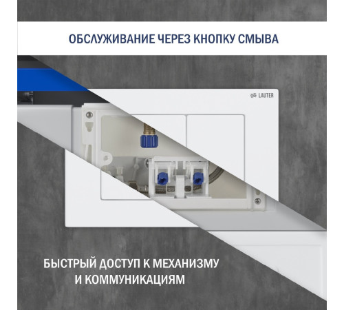 Система инсталляции для унитаза Lauter 21901001 с кнопкой 219702J
