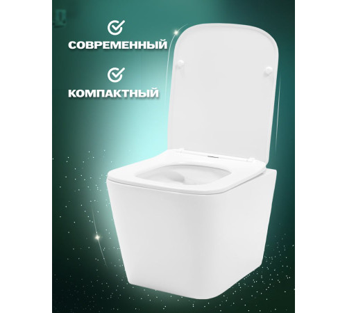   Комплект: инсталляция Grohe Rapid SL 38772SH0 с белой кнопкой и подвесным унитазом Lekvo T-202
