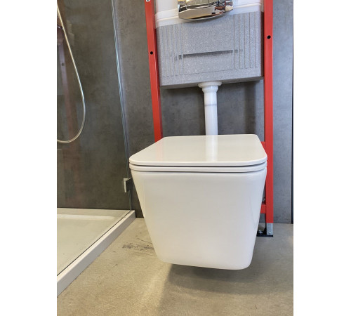   Комплект: инсталляция Grohe Rapid SL 38772SH0 с белой кнопкой и подвесным унитазом Lekvo T-202