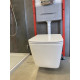 Комплект: инсталляция Grohe Rapid SL 38721001 с кнопкой хром и подвесным унитазом Lekvo T-202