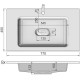 Умывальник Madera Modul 80 (4627173210430) 