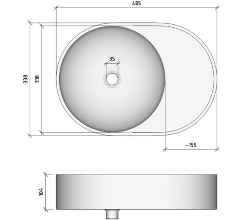 Умывальник Madera Luna 50 (4627173210720) 