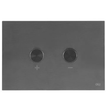 Кнопка для инсталляции OLI Blink Gun Metal (882567) оружейная сталь - ультратонкий металл