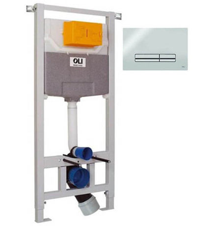 Система инсталляции OLI Expert 120 885052 + клавиша смыва Glam 139185