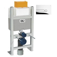 Инсталляция для подвесного унитаза OLI Expert 82 885065 + клавиша смыва Iplate 670004