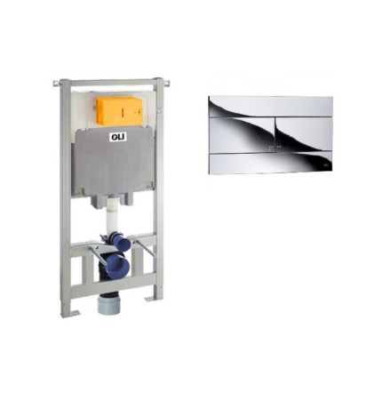 Система инсталляции OLI 80 885111 + клавиша Slim 659044 хром