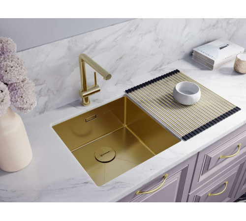 Смеситель для кухни Omoikiri Akashi-S-LG  (4994263) с выдвижным изливом